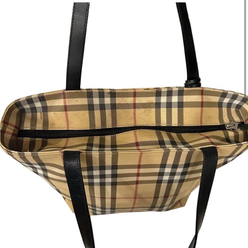 Burberry Vintage Shoulder Bag nova check pattern Double straps Zip closure - Picture 11 of 11